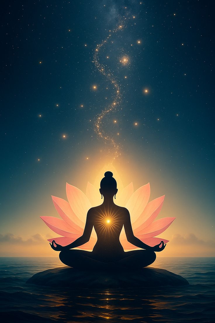 Spiritual guidance and healing energy representing clarity and peace